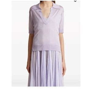 KHAITE
The Julita V-neck polo top